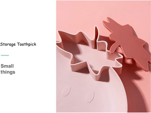 Jordgubbsformade Plastbrickor Snacksfat Kökskålar, 2-pack Plast