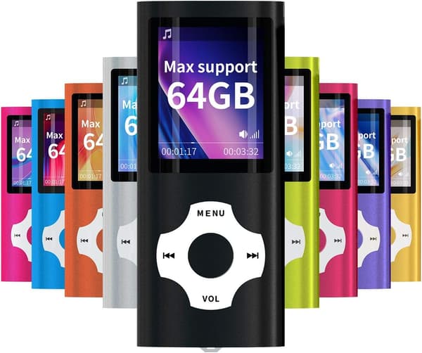 Digital, Kompakt og Bærbar MP3/MP4 Afspiller (Max Support 64, ZQKLA