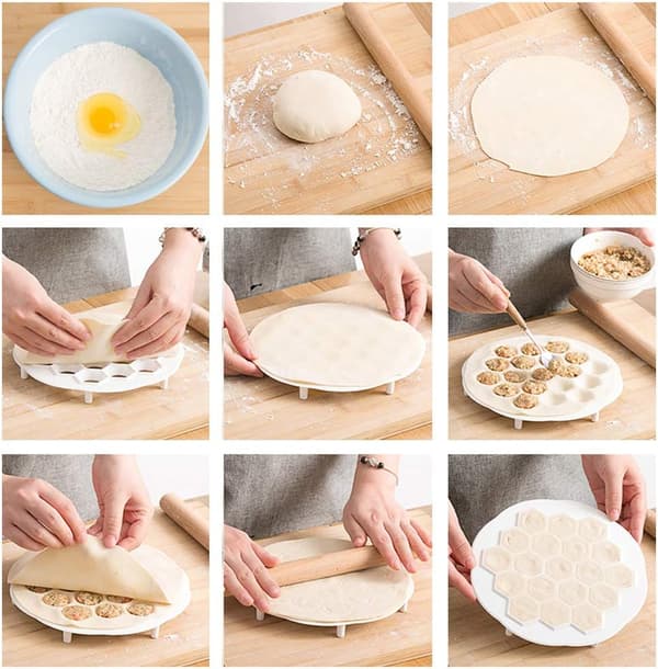 19 Hull Dumpling Maker Plast Ravioli Form Dumpling Wrappe, ZQKLA