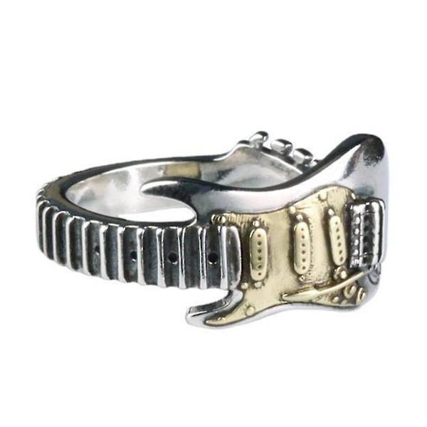 Elektrisk gitarring i punkrock-stil - justerbar finger-ring - åpen ring