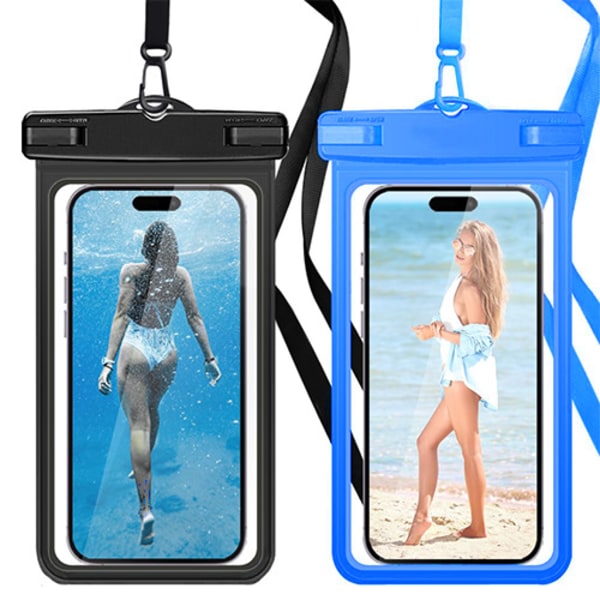 Vattentätt Smartphonefodral, [2-pack] Flytande Vattentätt Mo,ZQKLA