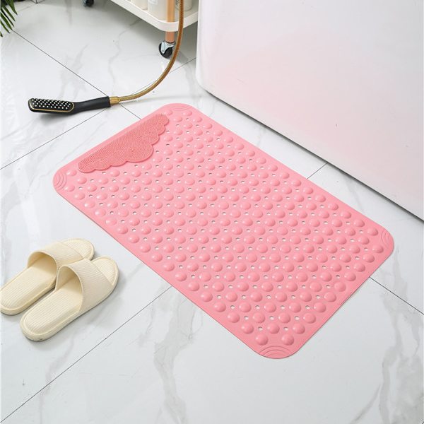 （Pink）Antislip, skimmelresistent, superlang maskinvaskbar m,ZQKLA