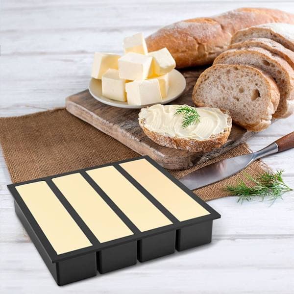 Large Silicone Ice Cube Tray for Kitchen Use, Suitable for Whiskey; Collins Ice Cube Tray Also Suitable for Butter Molds; 2-Pack.,AB