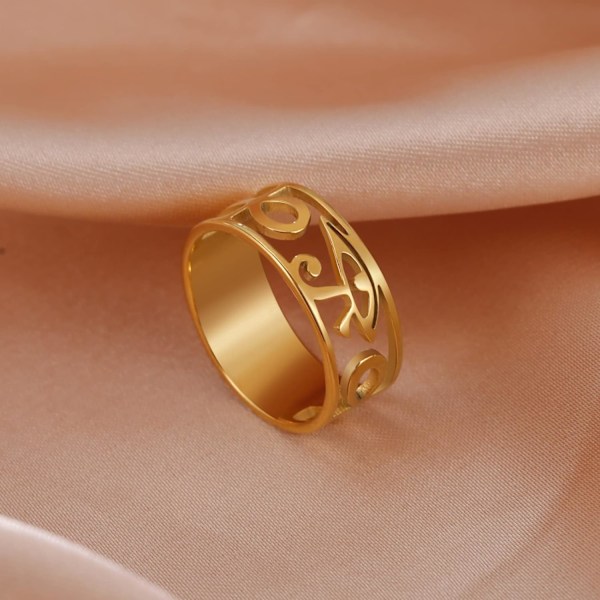 Øje af Horus Ring Gammel Egyptisk Symbol Øje af Horus Ankh ,ZQKLA