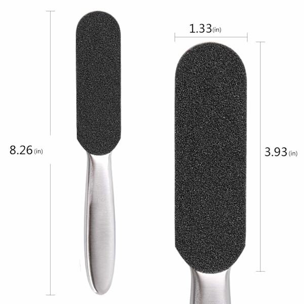 Rustfrit Stål Fodskrubber Hårdhudsfjerner til Føddene, Dobbelt, ZQKLA
