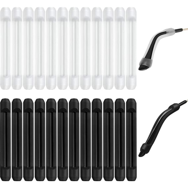 12 par (svart, hvit) Øreputer for briller i silikon Eyegla, ZQKLA