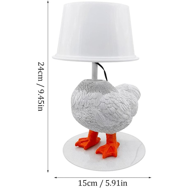 Lett Simulert Dyre Egglampe, 3D LED Nattlys, Realistisk, ZQKLA
