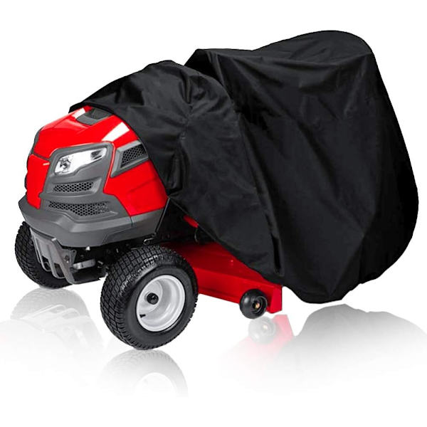 Svart Polyester Sidoutkast Åkgräsklippare Skydd 177 x 110 x 110, ZQKLA