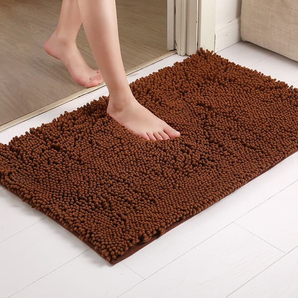 (kaffe) 50*80cm ekstra blød plys badeværelsesmåtte, th, ZQKLA