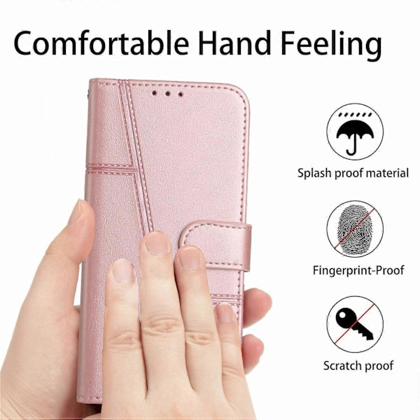 Til Motorola Moto G05 4G Etui Stand Flip Beskyttende Læder Telefon Cover Style E