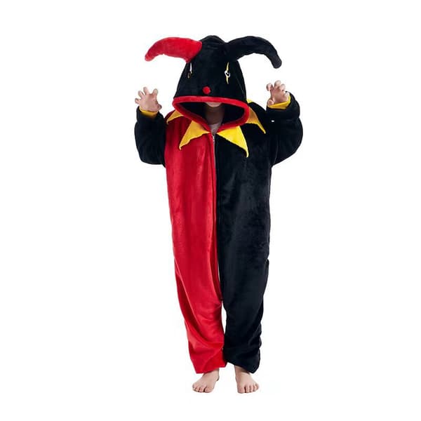 Clown Flannel Vinter Børne Pyjamas Blød Hjemmetøj Langærmet-130cm