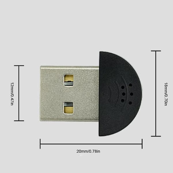 Mini USB -mikrofoni Skype-mikrofoniin, pöytämikrofoni/kannettavan tietokoneen mini-mikrofoni