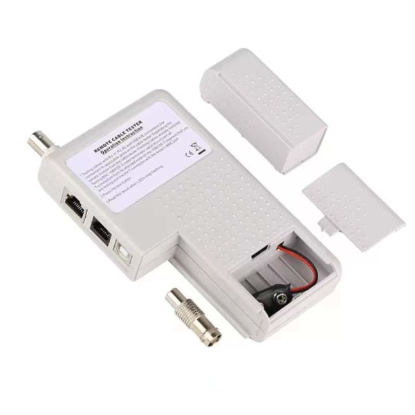 RJ11 RJ45 USB BNC Nettverkskabeltester for UTP Sporet Kabel, ZQKLA