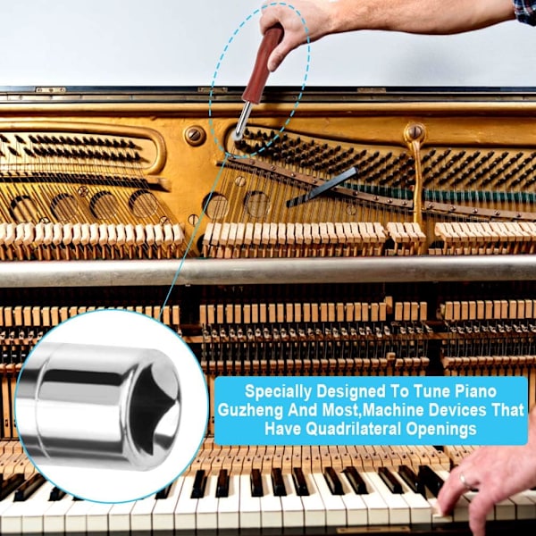 Stemmenøkkel 3 stk. L-formet stemmehammer for pianostemming T, ZQKLA