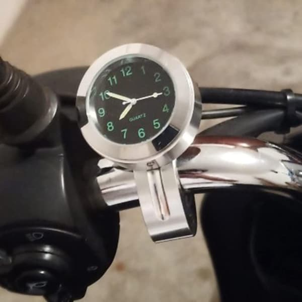 Infälld Motorcykelstyre Klocka Mini Motorcykelklocka, ZQKLA
