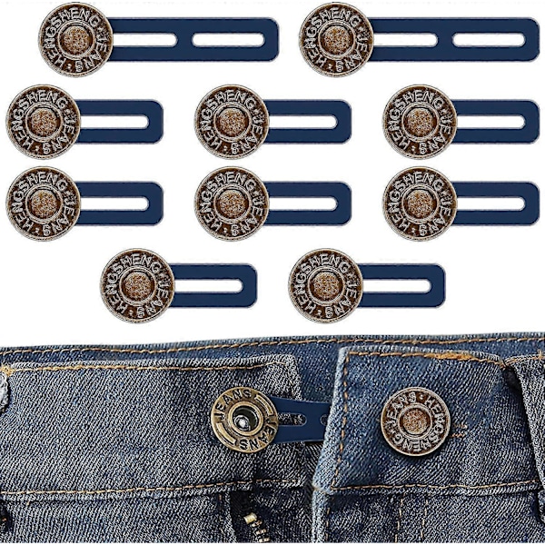10-pack Bältesförlängare för Byxor, Byxförlängare, Midjeförlängare för Kvinnor, Bältesförlängare för Män