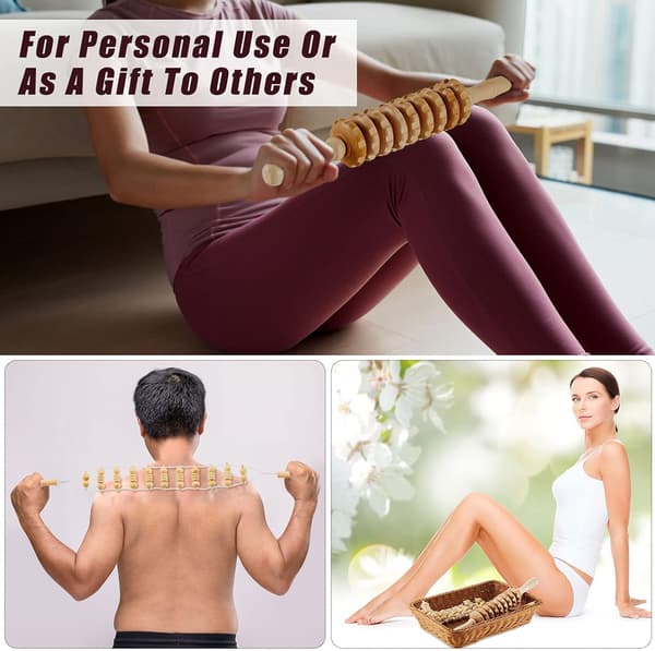 1 Stk. Træterapi Værktøjer Anti Cellulite Massager Lymfedrænage