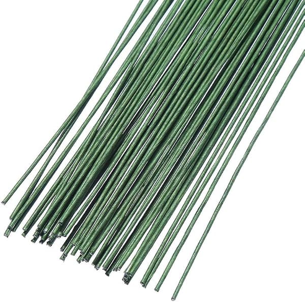 Mörkgrön Blommig Papperlindad Tråd 30 cm, 50/Förpackning, ZQKLA