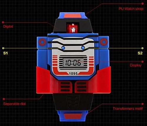 Digitalt klokke for gutter og jenter, barn, Transformers Bumbl, ZQKLA