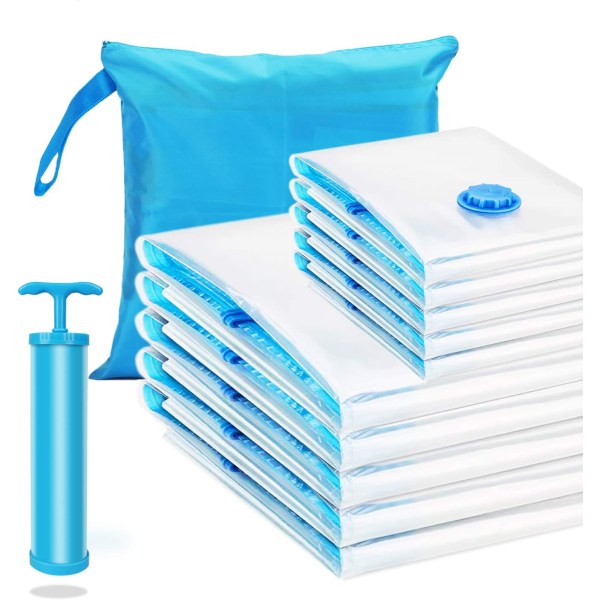 Vacuum Squeeze Bag Vacuum Sack Opbevaringspose med pumpe til dyner M