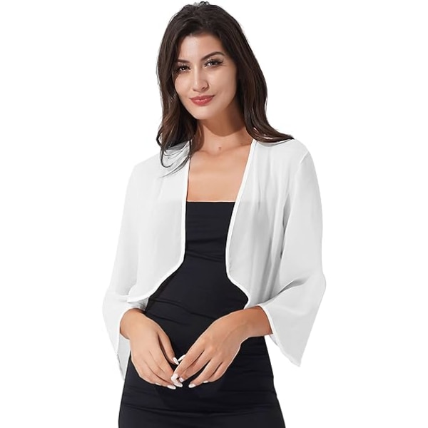 Kvinnors Sjal Bröllop Fest Chiffon Cape Ceremoni Cocktail Cardigan