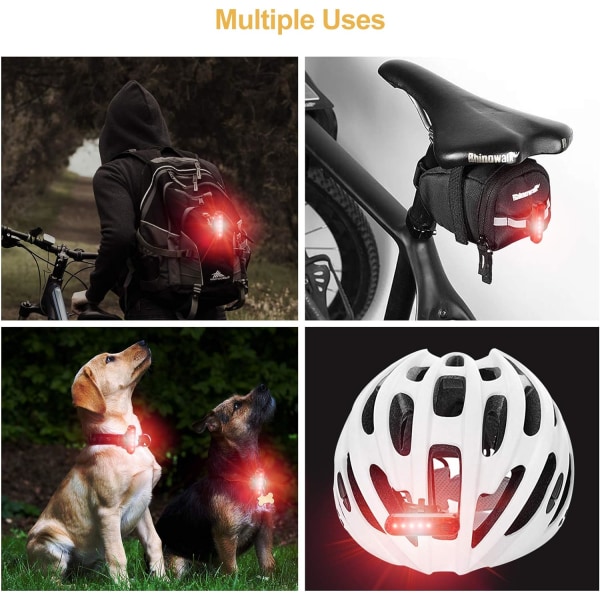 USB Genopladeligt LED Cykel Baglygte 2 Pak, Lys Cykel ,ZQKLA