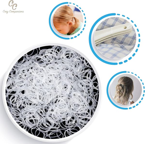 700x Klare Elastiske Hårstrikker, Elastiske Hårstrikker, Hårstrikk,,ZQKLA