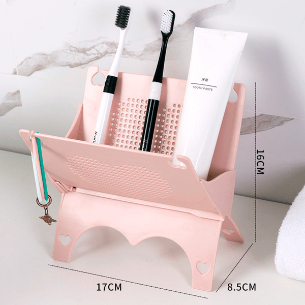 （Pink）Multifunktionelt skrivebords affaldsposeholder opbevaring b,ZQKLA