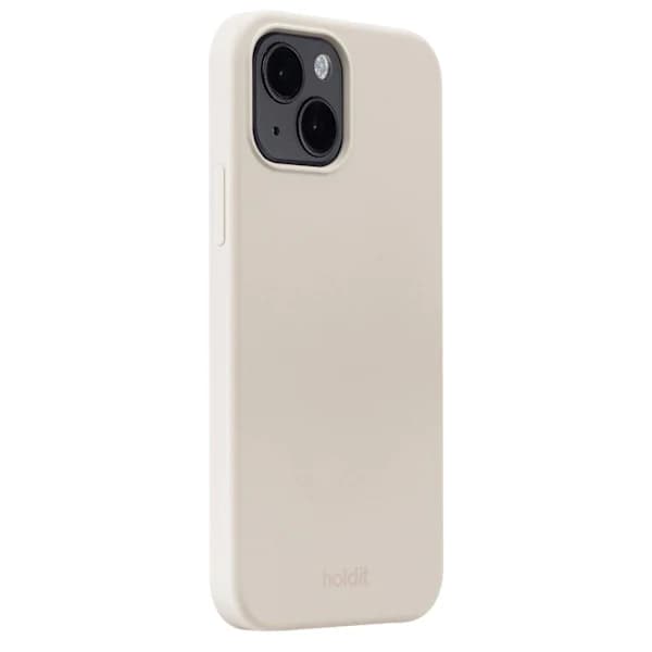 holdit iPhone 15 Silikonikuori Light Beige, su