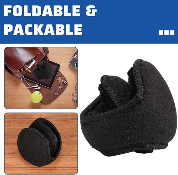 3-pack Unisex Vikbara Öronmuffar Polar Fleece Vinter Öronmuff, ZQKLA
