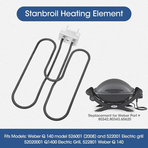 BBQ Grill Varmeelement Udskiftningsdel til 80342, 80343, 6562