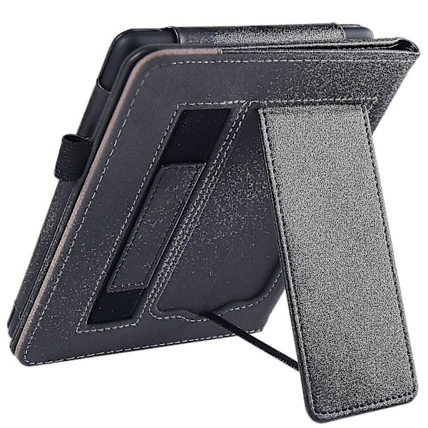 Luova kotelo jalustalla, yhteensopiva 6,8 tuuman Kindle Paperwhite 11. sukupolven 2021 kanssa Black Gray