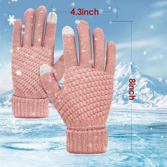 3-pack Vinterhandskar Dam, Vinter Pekskärmshandskar, Fashi, ZQKLA