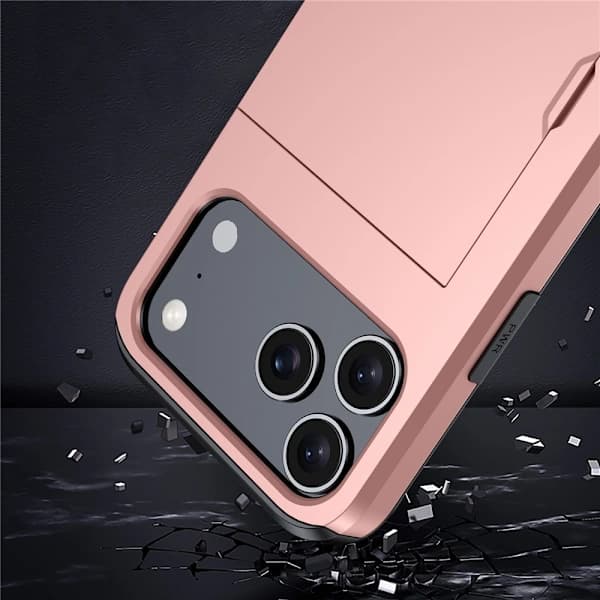 iPhone 17 Pro Max Hybriddeksel med Kortlomme Svart,su