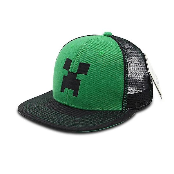 Minecraft Snapback Baseballcaps for Menn og Kvinner Bomullscaps Pustende Solhatt A