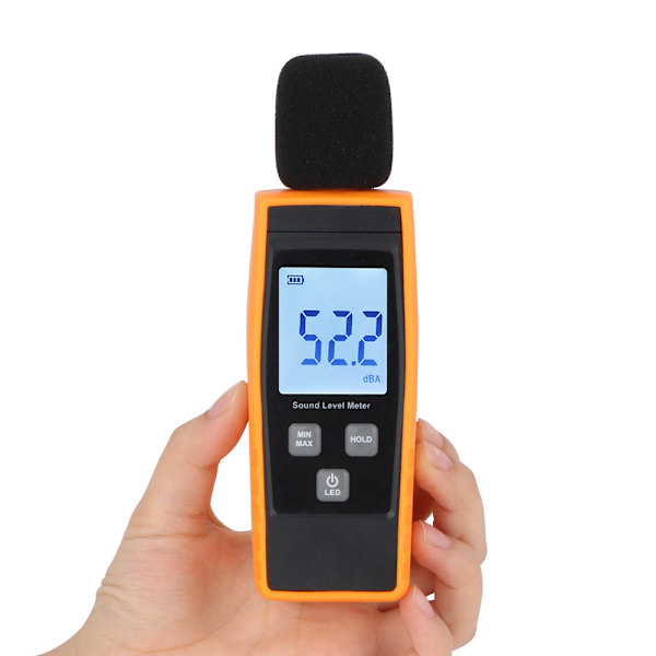 Decibel Bærbar Digital Lydniveau Måler - 30 til 130 dB (A,ZQKLA