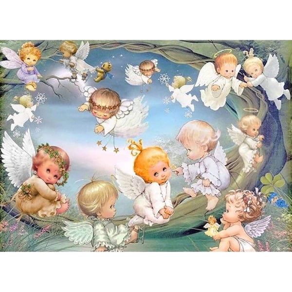 30x40cm 5D diamond painting Little Angel, DIY Diamond Painti, ZQKLA