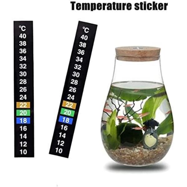 3 stk. Termometerstrimler Akvarium Fisketermometer Temper, ZQKLA