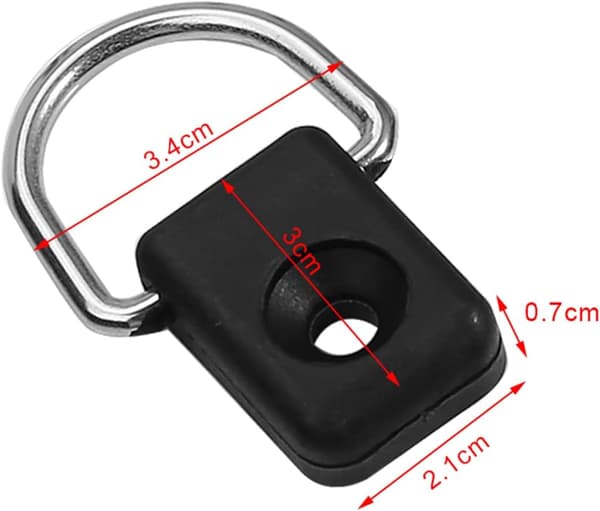 10 st Kajak D-ringar, Kajak Fästband, Båtfästen D-ring Säkerhet, ZQKLA