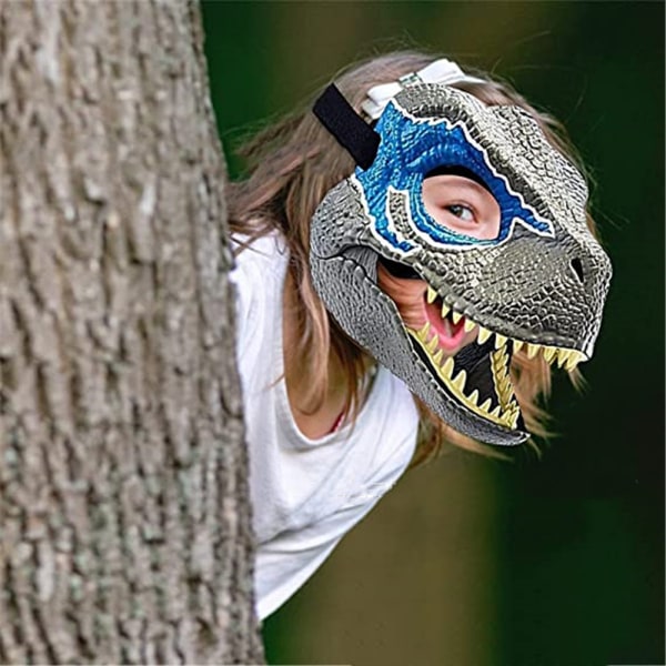 Dinosaur Mask Moving Jaw - 2022 Ny Dino Mask Velociraptor-H,ZQKLA