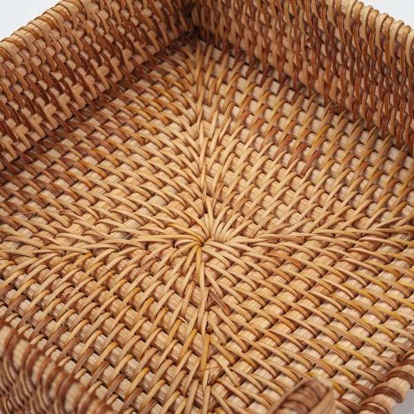 Kvadratisk Rattan Handduksställ 7,5\" x 7,5\" x 2,5\" Restaurang Kök, ZQKLA