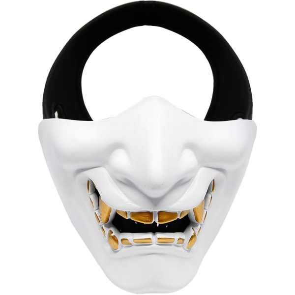 Airsoft Half Face Masks, Evil Demon Monster Kabuki Samurai H,ZQKLA