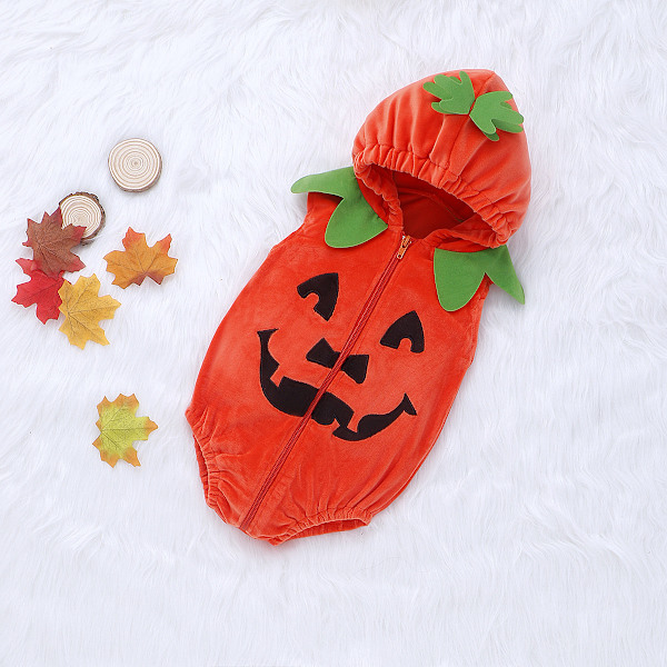 Söpö vauvan Halloween-kurpitsapuku, taaperon Halloween-asu, ZQKLA