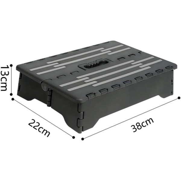 Fällbar trapppall, liten hopfällbar trapppall, bärbar för C,ZQKLA