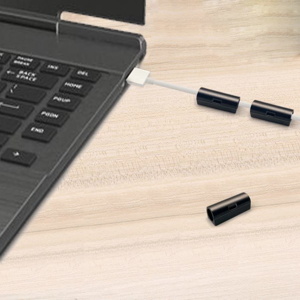 40 stycken självhäftande kabelorganisatorclips, kabelorganisator, ZQKLA