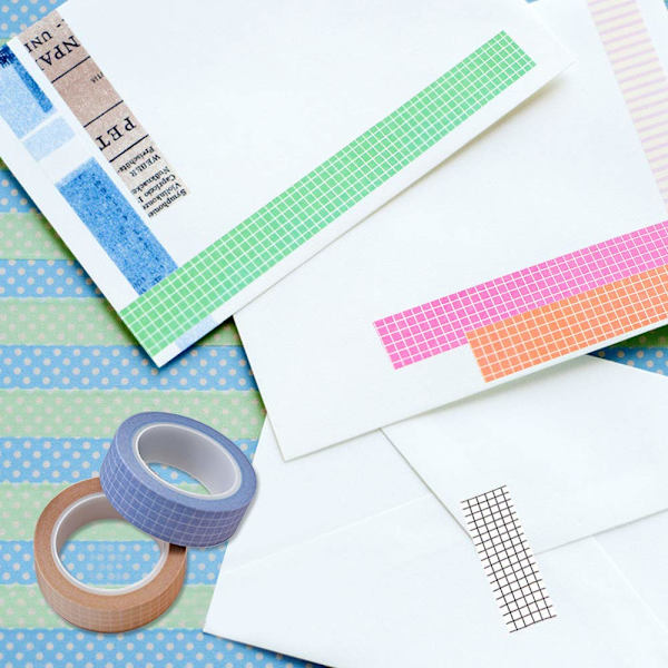 Sæt med 7 ruller dekorativt klæbebånd til scrapbooking, ZQKLA