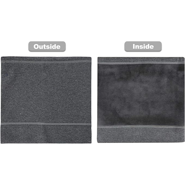 Termisk Fleece Halsvärmare, Vinter Mjukt Tjockt Fleece Foder, ZQKLA