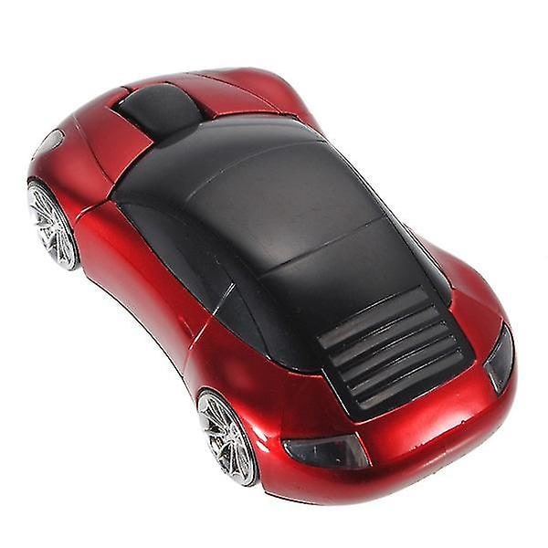 2.4g Wireless Car Mouse Porsche Race Car Shaped Mouse Optical Mouse Red