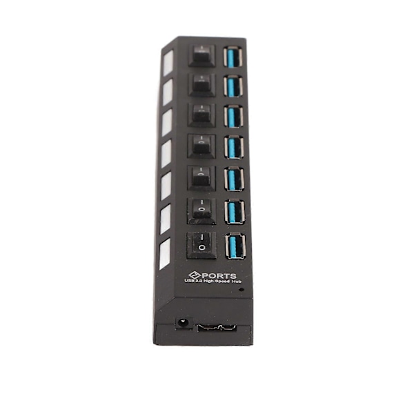 USB 3.0 Hub Individuell 7 Port Høy Hastighet USB2.0 USB1.1 Kompatibel USB Data Hub med LED-indikator for Windows XP 7 8