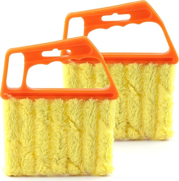 2-pack, Blind Cleaner 7-Finger Dammvippa för Fönster